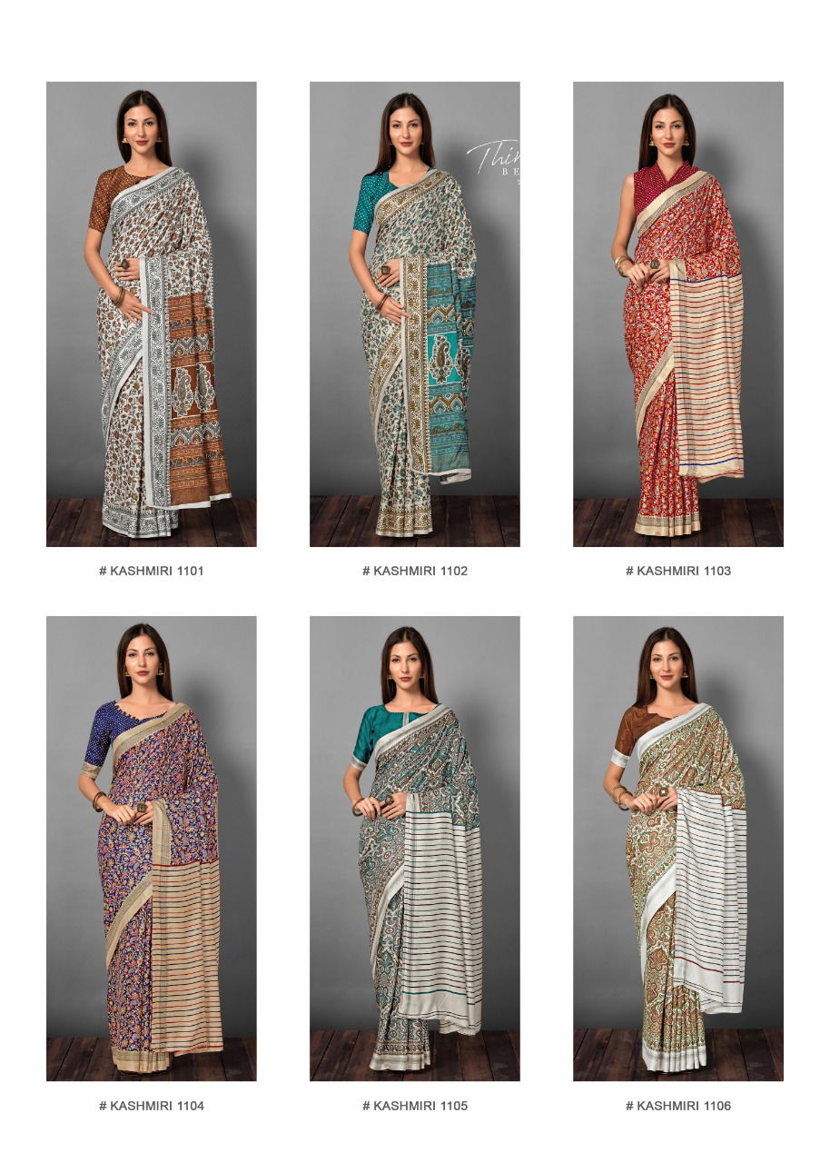 APPLE KASHMIRI VOL-11 Latest Collection Of Regular Wear Fancy Pashmina Silk saree